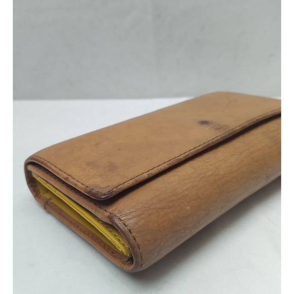 Fossil Brown Leather Credit Card ID Window Trifold Wallet - Picture 8 of 16